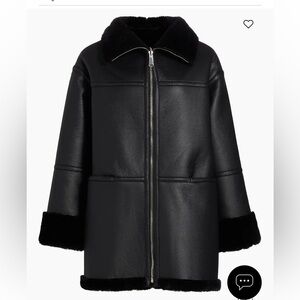 Ally Reversible Faux-Leather coat